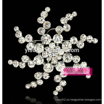 Accesorios de moda remolino aleación rhinestone diamante broche